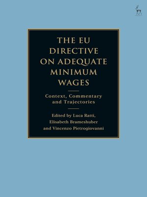 cover image of The EU Directive on Adequate Minimum Wages
